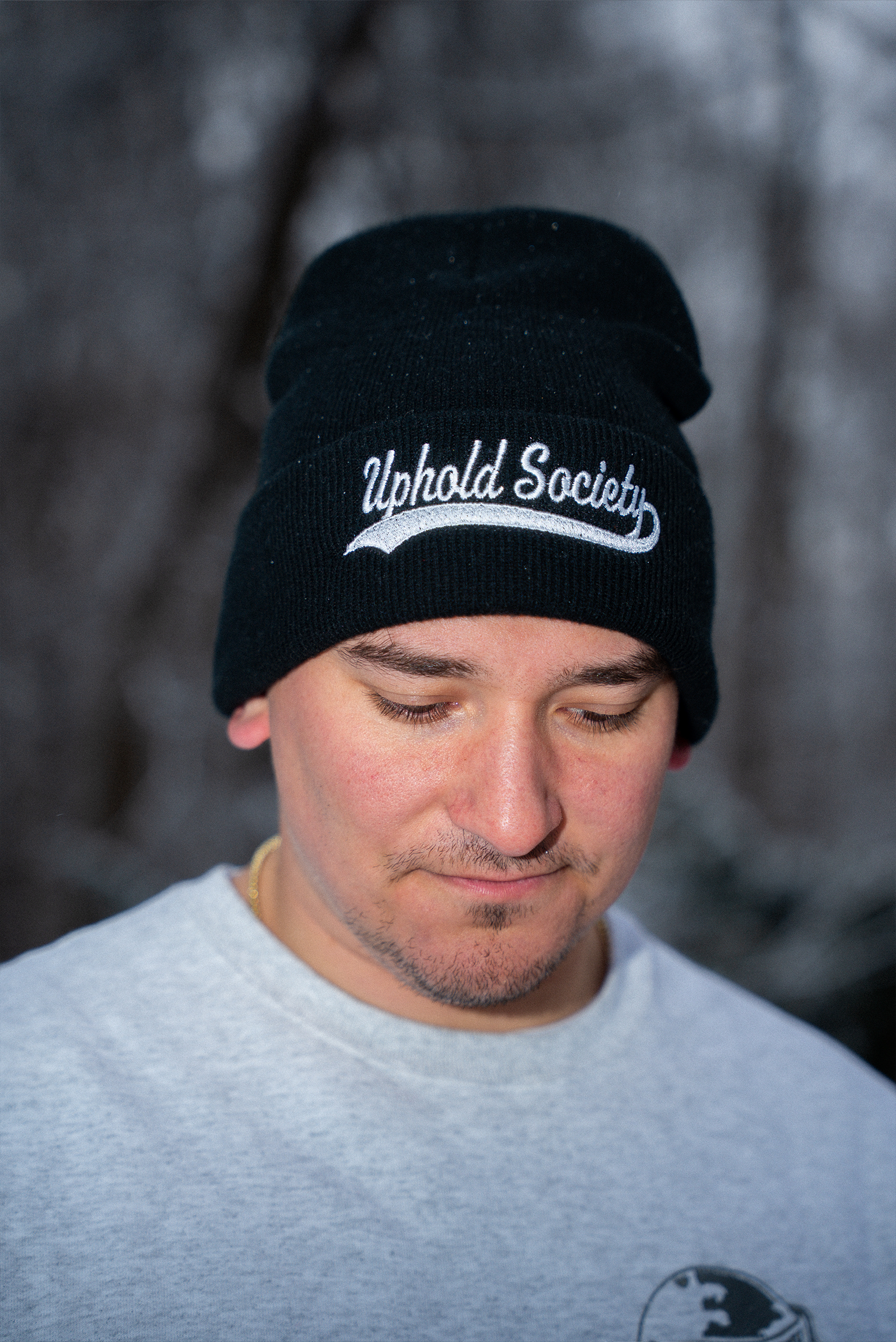UPHOLD SOCIETY EMBROIDERED BEANIE